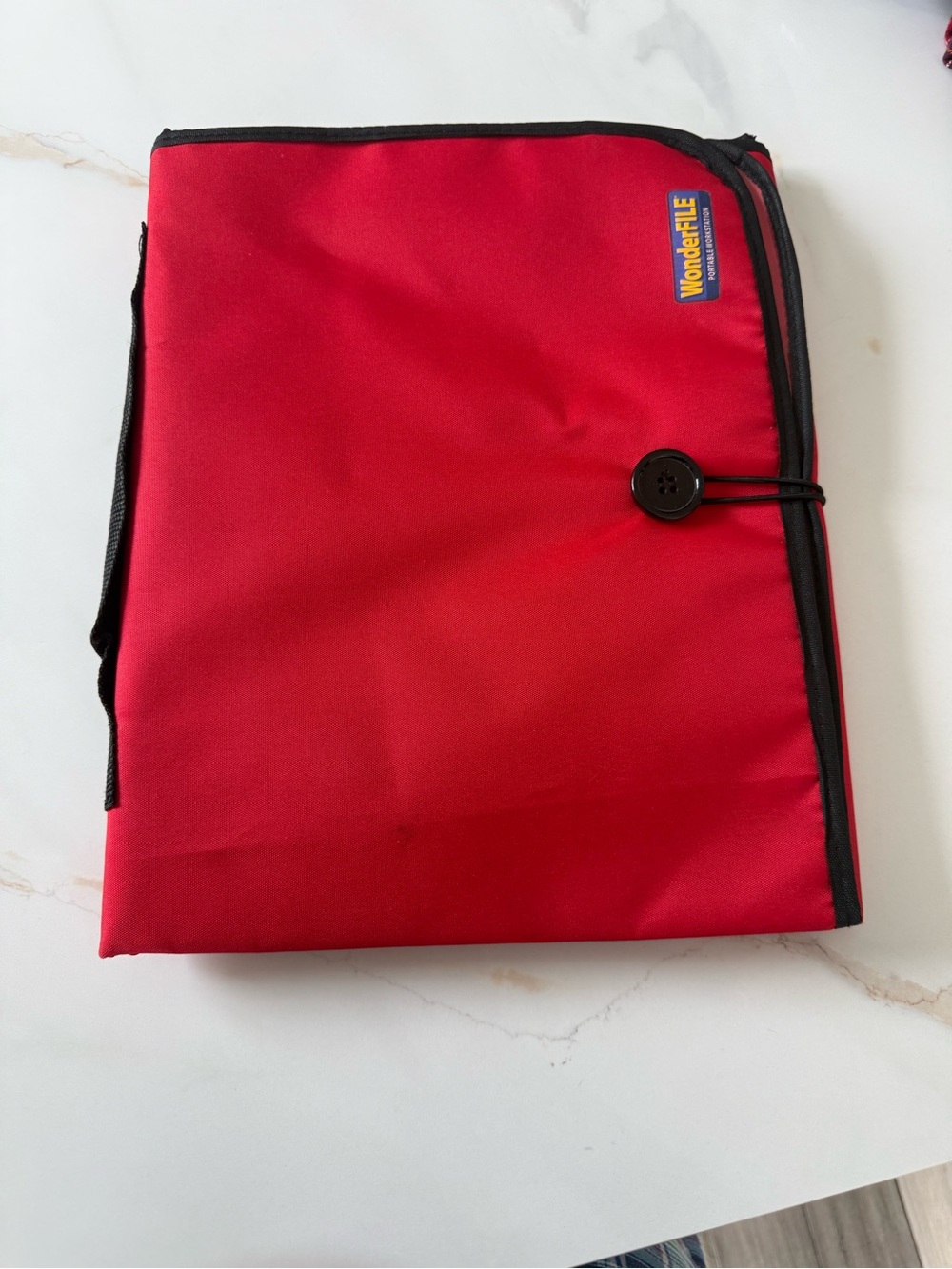 Red Zippered Garment/Document Organizer